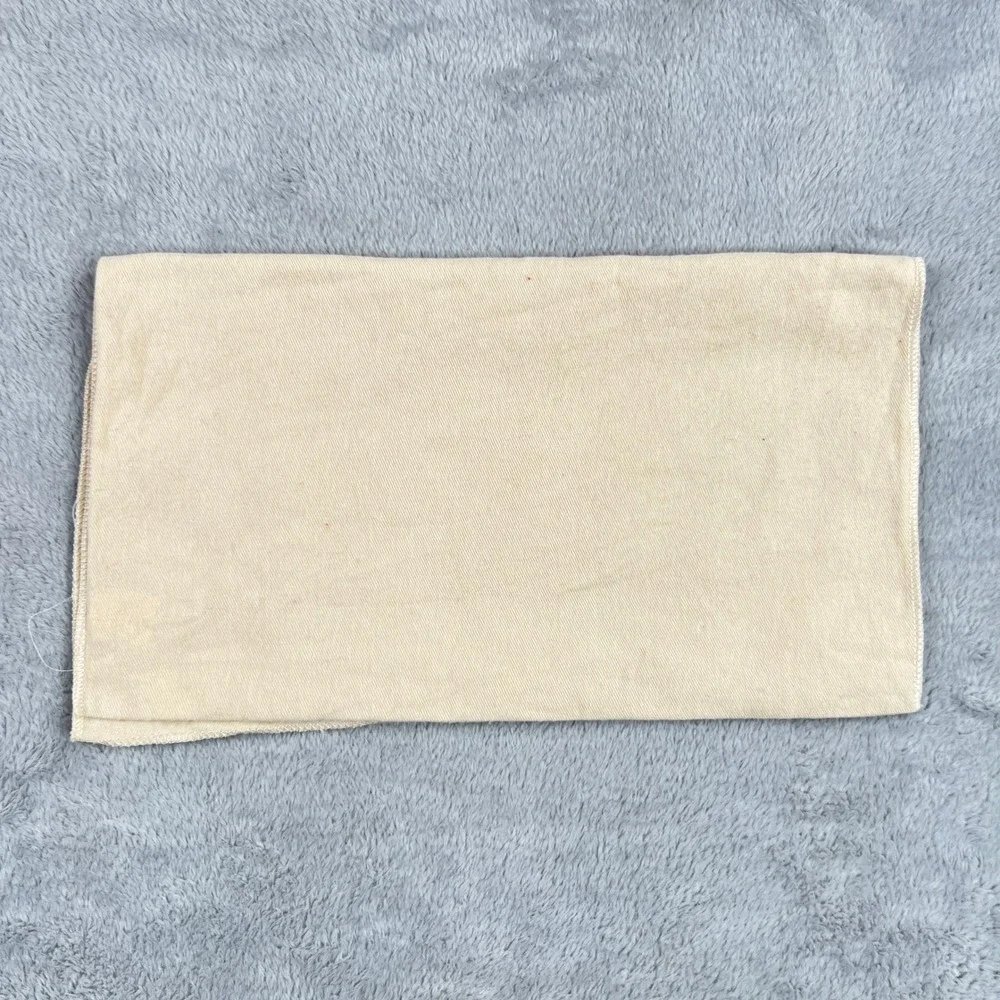Louis Vuitton Original Cotton Flap Dust Bag 9.5x6 Tan Wallet Pouch Storage Bag